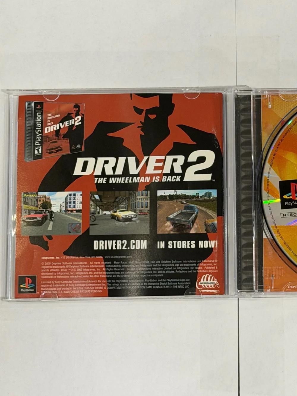 Moto Racer World Tour PS1 Sony PlayStation Black Label Tested Working